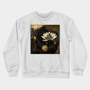 flower and gold Crewneck Sweatshirt